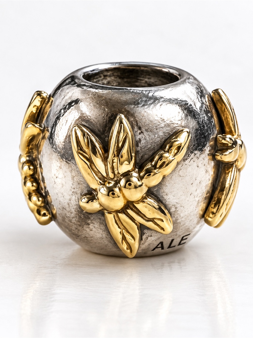 Pandora Golden Dragonflies Charm 790898 – Sterling Silver & 14K Gold
